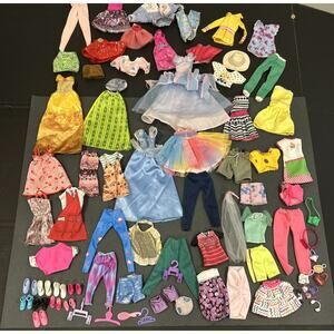 Barbie & Fashion Doll Clothes Accessories Shoes Bags Dresses Pants LOT